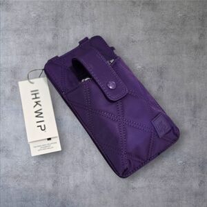 IHKWIP The Ring-Ring Cellphone Crossbody with RFID Wallet In Plum Purple